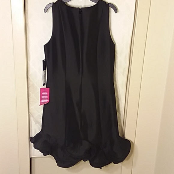 PLEATED RUFFLE COCKTAIL DRESS - Picture 2 of 2